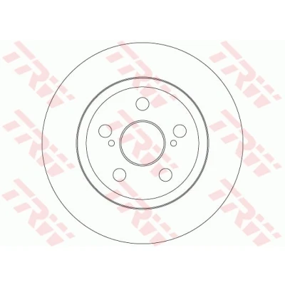 Bilde av TRW DF6331 Bremseskiver 259 9 5 100 fullt ut spraylakkert TOYOTA: Urban Cruiser
