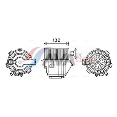 Bilde av PRASCO CN8298 Elektromotor, innendørsvifte 12