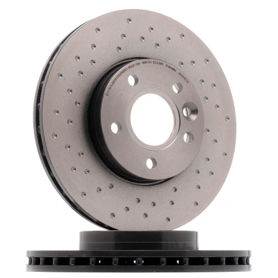 Bilde av BREMBO 09.A905.1X Bremseskiver 278 25 5 perforert / ventilert belagt høy karbon VOLVO: V40 Hatchback, V50, C30, FORD: FOCUS 3, 3 Turnier