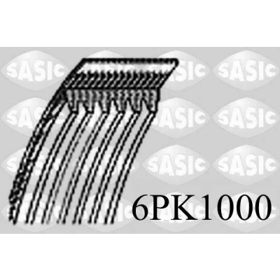 Bilde av SASIC 6PK1000 Kileribberem 1000 6 BMW: 5 Touring, Sedan, X1, VOLKSWAGEN: Polo V Hatchback, Golf 7, 7 Variant, PEUGEOT: 307 Stasjonsvogn