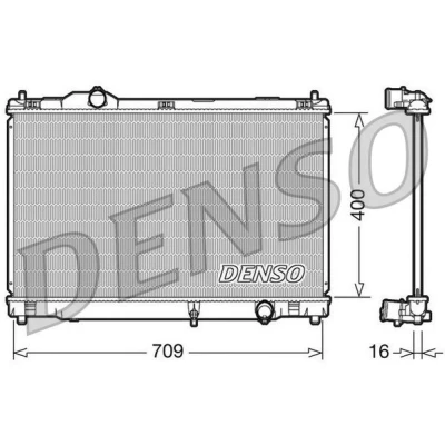 Bilde av DENSO DRM51008 Radiator Aluminium 400 709 16