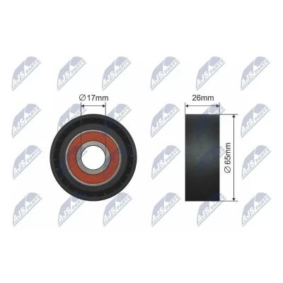 Bilde av Løpehjul, kilerem, chevrolet,opel,vauxhall, 18 54 164, 55565572, 55568403, 6 36 158