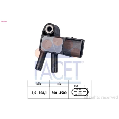 Bilde av Sensor, avgasstrykk FACET 10.3294