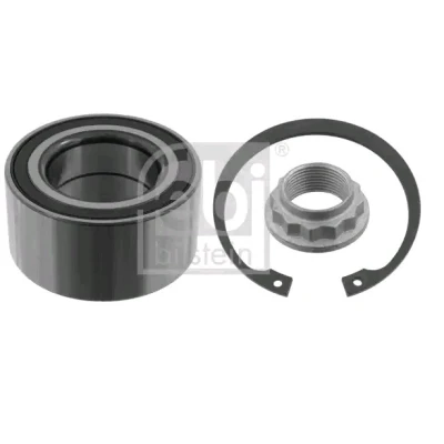 Bilde av FEBI BILSTEIN 49703 Hjullagersett bakaksel med akselmutter integrert magnetisk senorring, sikringsring, ABS senorring 75 vinkelrullelager