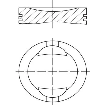 Bilde av MAHLE ORIGINAL 009 36 01 Motorstempel 70,4