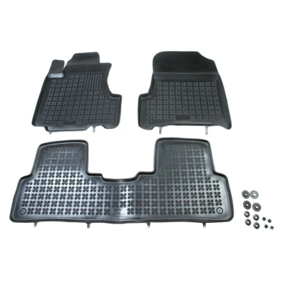 Bilde av REZAW PLAST 200903 Gulvmatte sett gummi foran og bak 3 svart Skreddersydd HONDA: CR V