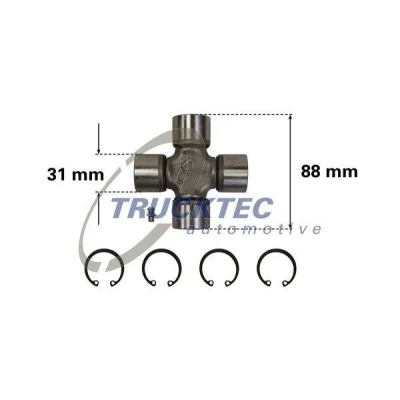 Bilde av TRUCKTEC AUTOMOTIVE 02.34.012 Hardyskive MERCEDES BENZ: Vito Minibuss, Mixto, Sprinter 3.5 T Van