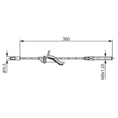 Bilde av Bremsewire BOSCH 1 987 482 279