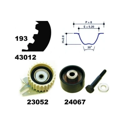 Bilde av MAPCO 23012 Registerreimsett 193 FIAT: Punto II Hatchback