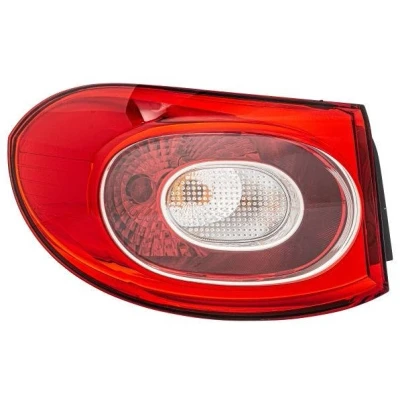Bilde av HELLA 2SD 009 691 091 Baklykter venstre ytre del P21W, WY21W 12 hvit/rød med lyspære pæreholder VOLKSWAGEN: Tiguan I