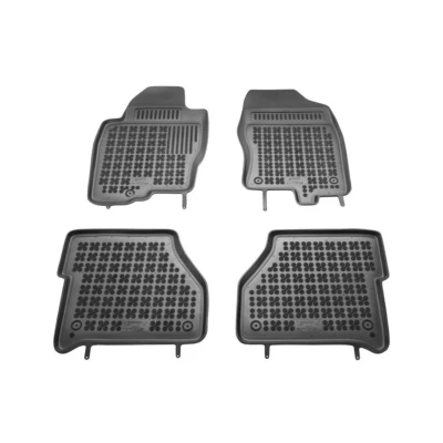 Bilde av REZAW PLAST 201803 Gulvmatte sett gummi foran og bak 4 svart Skreddersydd NISSAN: NP300 Navara Pick up
