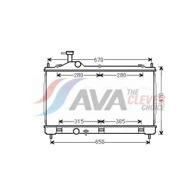 Bilde av Radiator, motorkjøling mitsubishi outlander iii, van iii OE 1350A601, 1350A602, 1350A825