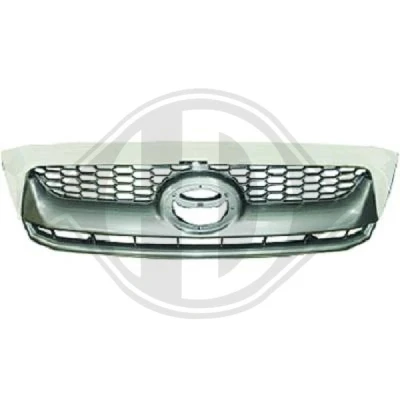 Bilde av DIEDERICHS 6684941 Radiatorgitter svart forkrommet kant TOYOTA: HILUX 3 Pick up