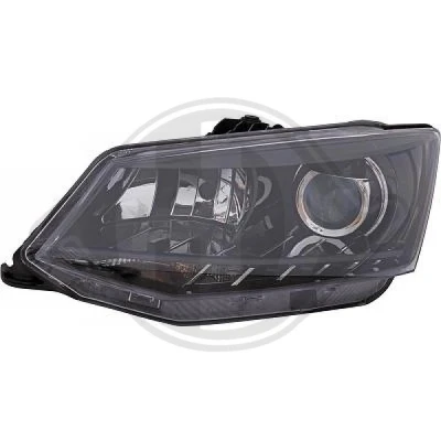 Bilde av DIEDERICHS 7807983 Frontlykter venstre H7/H7 Halogen med kjørelys (LED) for høyrekjøring motor høydejustering hovedlys