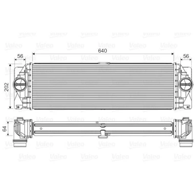 Bilde av VALEO 818341 Ladeluftkjøler uten EGR ventil MERCEDES BENZ: Sprinter 5 T Van, 3.5 Flatvogn lastebil/Chassis, VOLKSWAGEN: Crafter 30 50 Van