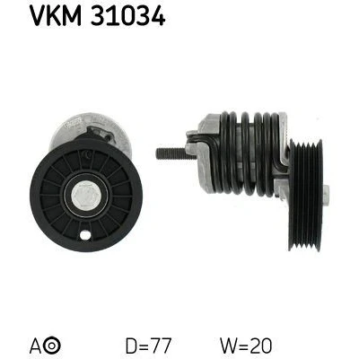 Bilde av SKF VKM 31034 Strammerull med festemateriell VOLKSWAGEN: Passat B5 Stasjonsvogn, AUDI: A4 Sedan, A6 C5 Avant