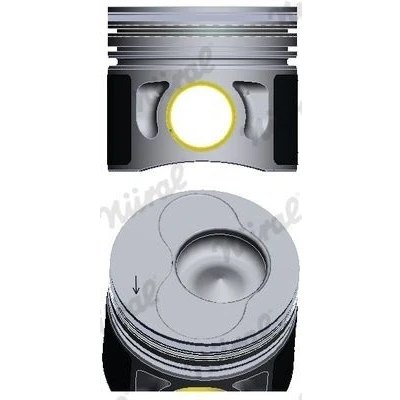 Bilde av NÜRAL 87 114900 66 Motorstempel 79,5 for sylinder 3, 4 med hylse boltnut, kjølekanal, kolberingbærer, trapesstempelstang