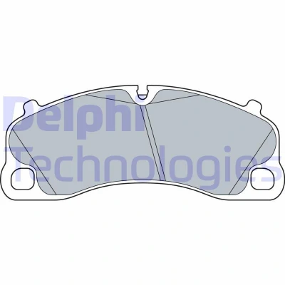 Bilde av DELPHI LP3570 Bremseklosser klargjort for slitasjeindikator med antihyle blikk uten tilbehør PORSCHE: 911 Coupé, Targa