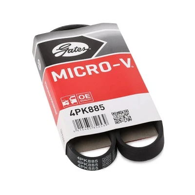 Bilde av GATES Micro V 4PK885 Kileribberem 885 4 Polyester, EPDM (etyl propylen dien gummi) BMW: X5, 7, X3, MAZDA: MX 5 2, 323 C IV Hatchback, 3