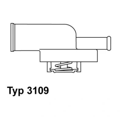 Bilde av WAHLER 3109.87D Termostat 87 med tetning FIAT: Tempra Sedan