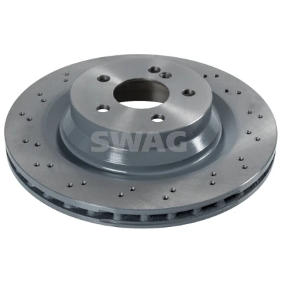 Bilde av SWAG Bremseskive MERCEDES BENZ: E Klasse Sedan, T modell, CLS Coupé bakaksel 26mm 5 hull 112mm perforert / ventilert belagt høy karbon
