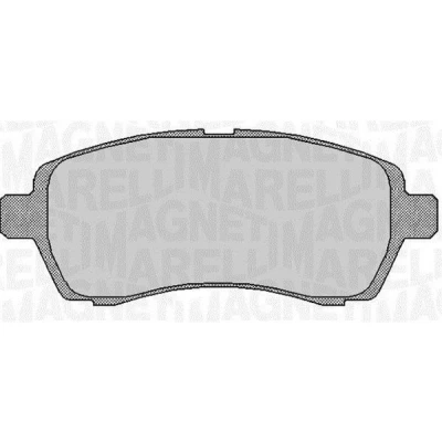 Bilde av MAGNETI MARELLI 363916060254 Bremseklosser FORD: FIESTA 6, DAIHATSU: Sirion II