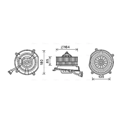 Bilde av Viftemotor, kupévifte AVA QUALITY COOLING MS8674