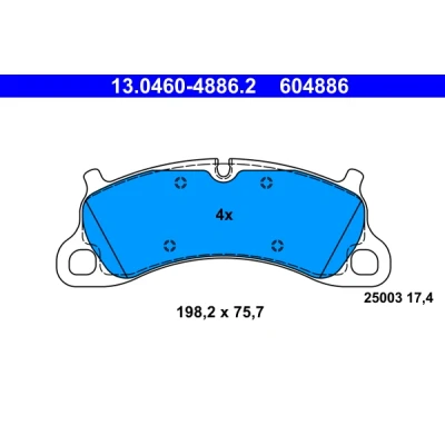 Bilde av Bremseklosser sett, Framaksel, porsche 911, 911 cabriolet, targa, 991 351 949 02