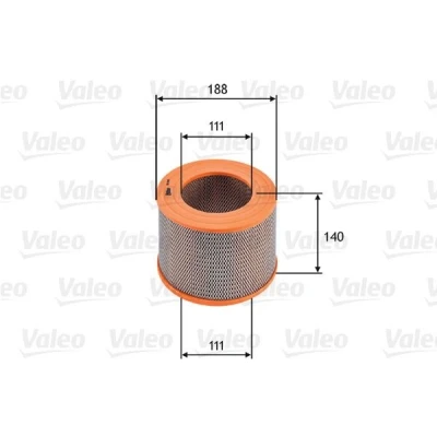Bilde av VALEO 585685 Luftfilter 140 188, 188 Filterinnsats TOYOTA: HILUX 5 Pick up, 4Runner, Celica III Coupé, VOLKSWAGEN: Taro