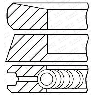 Bilde av GOETZE ENGINE 08 424900 00 Stempelringsett 80