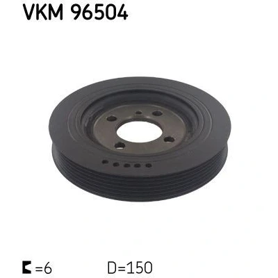 Bilde av SKF VKM 96504 Remskive Veivaksel 150 6 HYUNDAI: SANTA FE I, 2