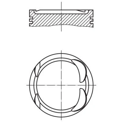 Bilde av MAHLE ORIGINAL 021 PI 00117 002 Motorstempel 83,21 OPEL: Vivaro A Combi