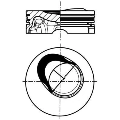 Bilde av MAHLE ORIGINAL 028 PI 00130 000 Motorstempel 71,01 VOLKSWAGEN: GOLF 6