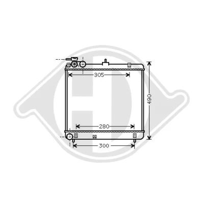 Bilde av DIEDERICHS DCM3703 Radiator 410 395 18 Climate