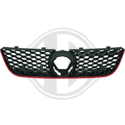 Bilde av DIEDERICHS HD Tuning 2205240 Radiatorgitter Rød, svart VOLKSWAGEN: Polo IV Hatchback