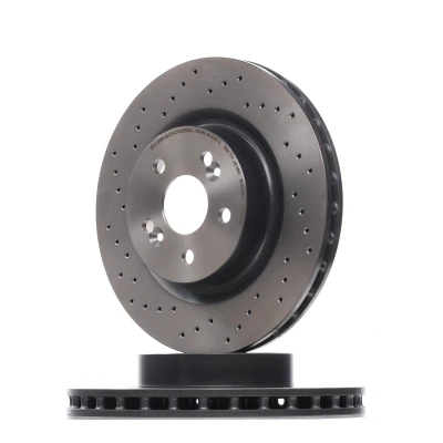 Bilde av BREMBO COATED DISC LINE 09.8904.21 Bremseskiver 312 28 5 perforert / ventilert belagt høy karbon med skruer RENAULT: MEGANE 2