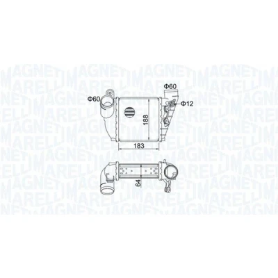 Bilde av MAGNETI MARELLI 351319204740 Ladeluftkjøler SKODA: Octavia 1 Combi, VOLKSWAGEN: Golf 4 Variant