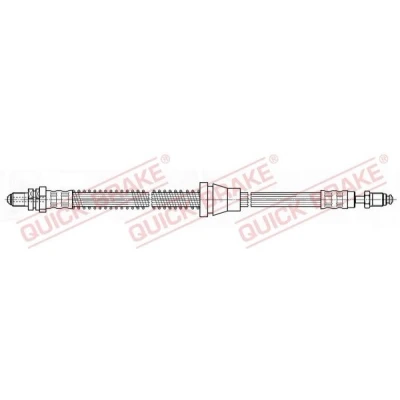 Bilde av QUICK BRAKE 42.919 Bremseslange 483 M10x1