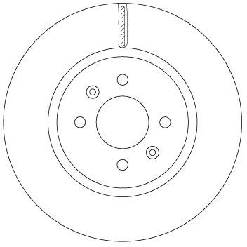 Bilde av TRW DF6842 Bremseskiver 280 22 4 100 ventilert spraylakkert HYUNDAI: i20 II Hatchback, KIA: Rio
