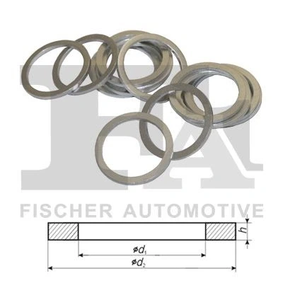 Bilde av FA1 044.810.100 Tetningsring 8 1 A formet Aluminium