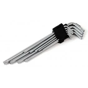 Bilde av AMiO 01039 Vinkelskrutrekkersett T10,T15,T20,T25,T27, T30,T40,T45,T50 Krom vanadium stål TORX 9