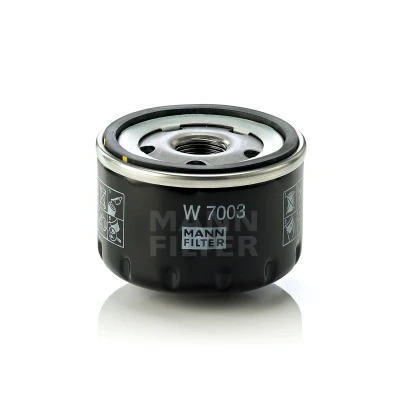 Bilde av MANN FILTER W 7003 Oljefilter M 20 X 1.5 med en retursperreventil Påskruingsfilter FIAT: 500 Hatchback, Panda III BRAVO 2