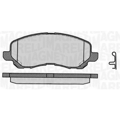 Bilde av MAGNETI MARELLI 363916060338 Bremseklosser med integrert slitasjevarselkontakt MITSUBISHI: Outlander 3, 2 SUV, ASX HYUNDAI: H 1 Cargo