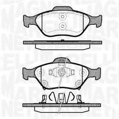 Bilde av MAGNETI MARELLI 363916060404 Bremseklosser med akustisk slitasjevarsel TOYOTA: Yaris II Hatchback, III Hatchback