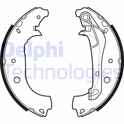 Bilde av DELPHI LS2157 Bremsesko 229 42 FORD: Ecosport Mk2