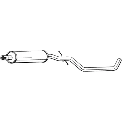 Bilde av Mellomlyddemper, audi a3, a3 cabriolet, sportback, skoda yeti, vw golf vi, plus v, van, van 1K0253209EH