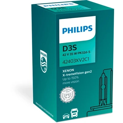 Bilde av Xenonpære PHILIPS Xenon X tremeVision gen2 D3s PK32d 5, passer mange bilmodeller, 31 290 593, LR009163, N 10721801, 10721805