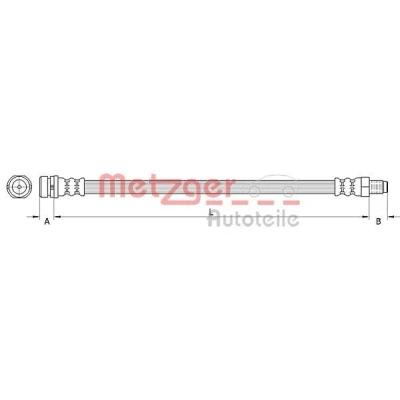 Bilde av METZGER 4110992 Bremseslange 475 FORD: KUGA 1