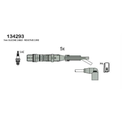 Bilde av HITACHI 134293 Pluggledninger VOLKSWAGEN: Passat B5 Stasjonsvogn, Bora Sedan