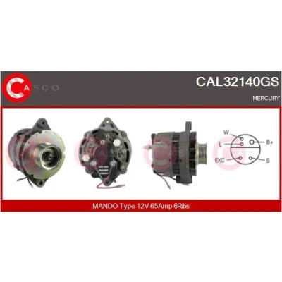 Bilde av CASCO CAL15165AS Dynamo 12V 150A MITSUBISHI: Outlander 2 SUV, CITROËN: Berlingo / First I Van, I, C5 Hatchback